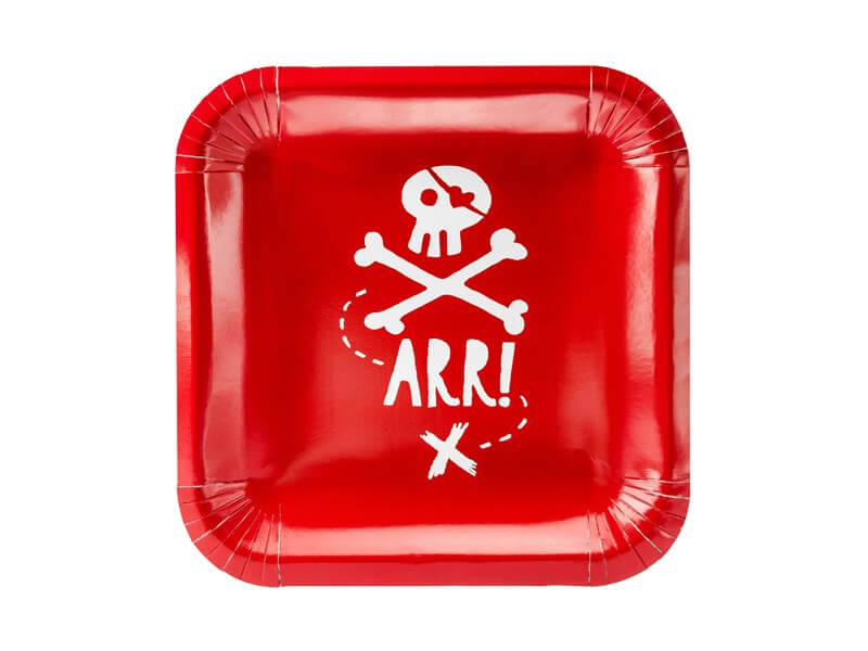 Assiettes en papier Pirate Party (Lot de 6)