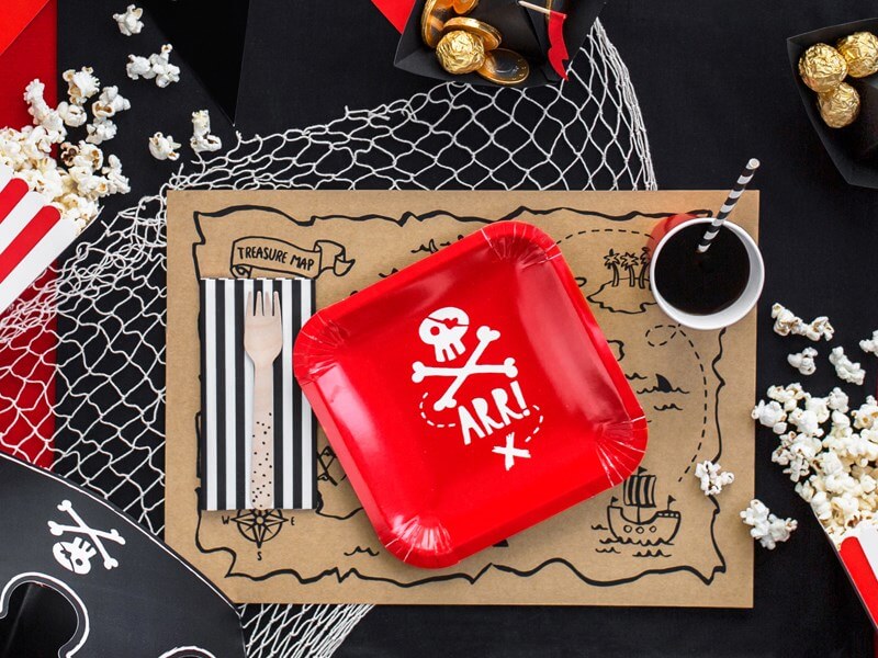 Assiettes en papier Pirate Party (Lot de 6)