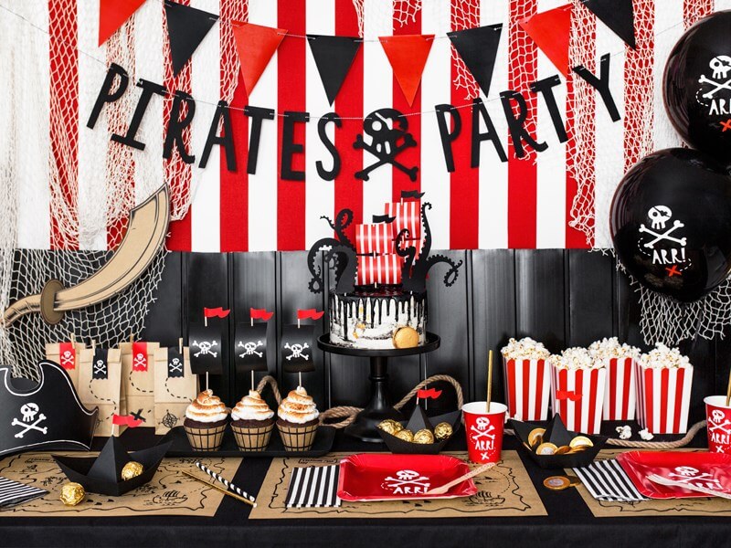 Assiettes en papier Pirate Party (Lot de 6)