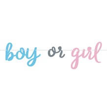 Guirlande en papier Boy or Girl ? - 213cm