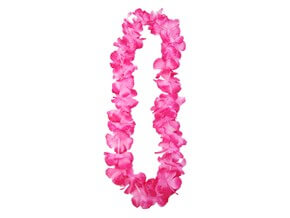 Collier Hawaïen en Fleurs Rose