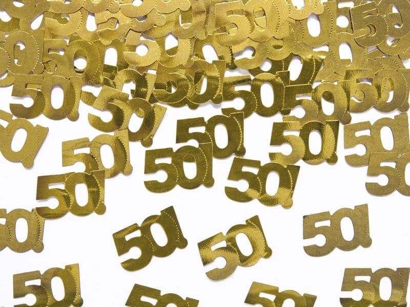Confettis de table 50 ans (15gr)