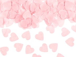 Confettis - Coeur Rose Clair - (15gr) 100% BIODÉGRADABLE