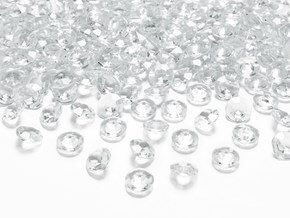 Confettis Diamantés - Transparent - (lot de 100) 