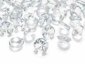 Confettis Diamantés - Transparent - 20mm - Lot de 10