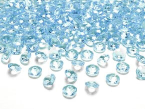 Confettis Diamantés - Turquoise - (lot de 100) 