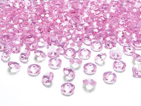 Confettis Diamantés - Rose Clair - (lot de 100) 