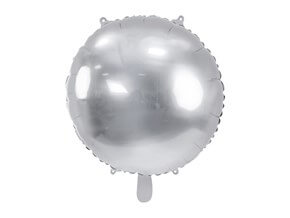 Ballon Rond Métallique effet Miroir - Argent - 59cm