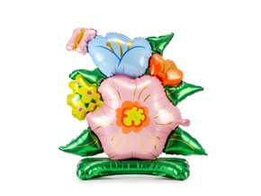  Ballon Bouquet Fleurs - Mylar - 81.5x87cm