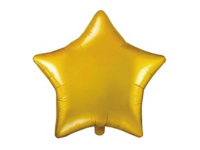 Ballon Étoile métallique Or 48cm