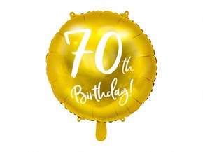 Ballon 70th Birthday Or ø45cm