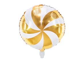 Ballon Candy Métallisé - Aluminium - Or - 35cm