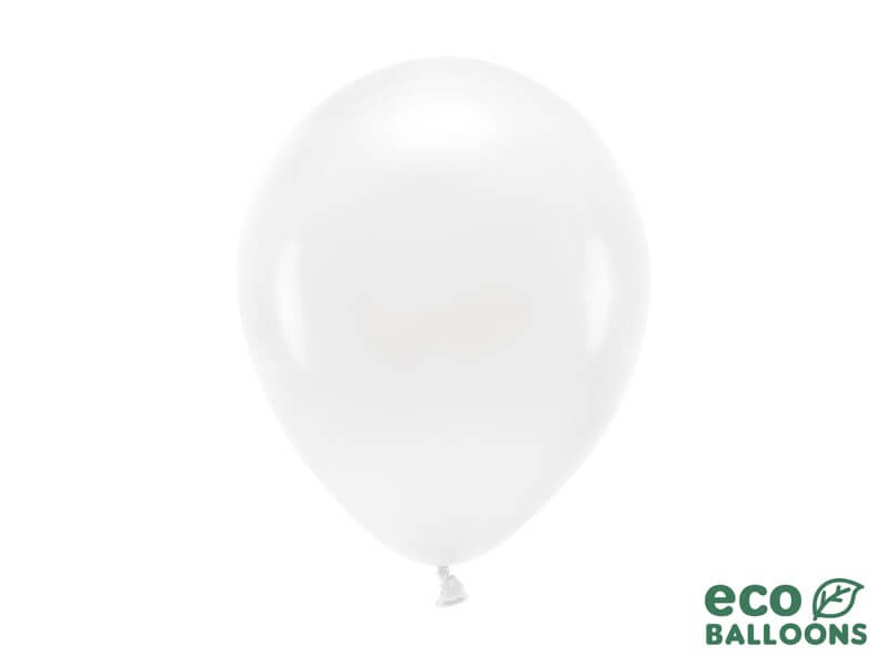 Lot de 100 Ballons de Baudruche Biodégradable Blancs 