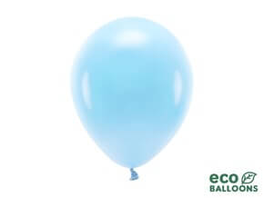 Lot de 10 Ballons de Baudruche Biodégradables Bleu Clair