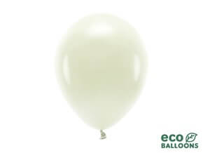 Lot de 10 Ballons de Baudruche Biodégradable Crème