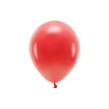 Lot de 10 Ballons de Baudruche Biodégradable Rouges