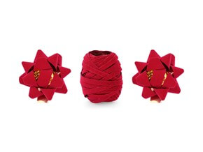 Assortiment de rubans en velours- Rouge - 2 Rosas & 1 ruban 