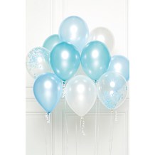 Bouquet de 10 ballons Thème Bleu