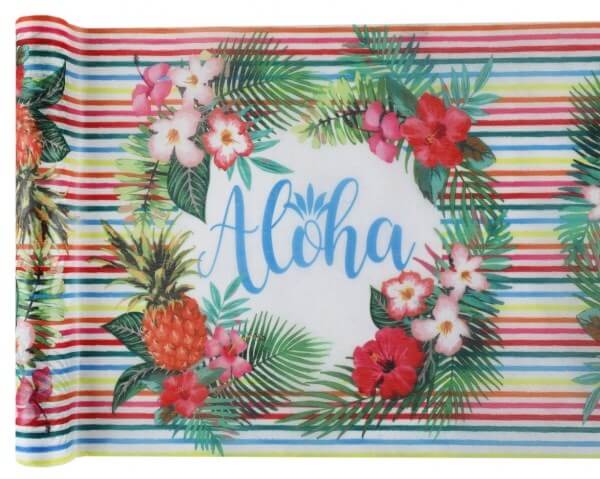 Chemin de table "Aloha" Multicolore - 5m*30cm
