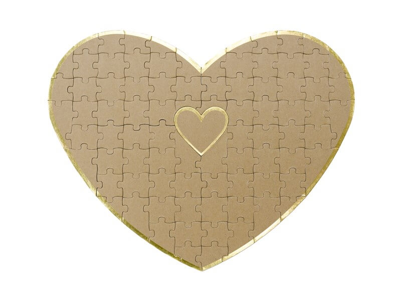 Livre d'or - Puzzle en forme de coeur