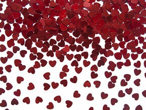 Confettis coeur rouge - 30gr