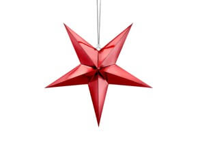Étoile en papier Rouge 45cm