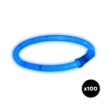 Bracelet Fluo Bleu - Lot de 100