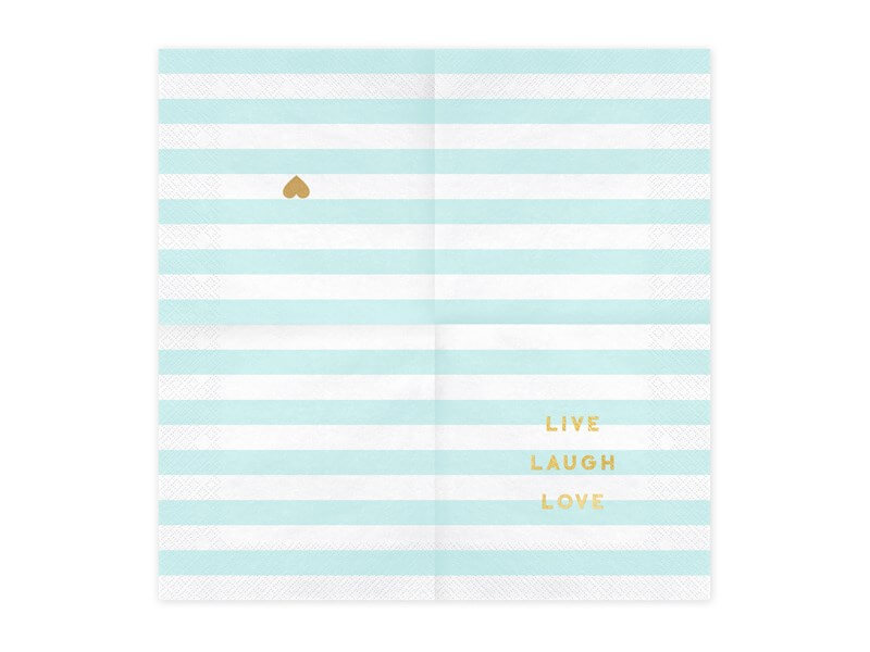 Serviette en papier Live Laugh Love (Lot de 20)