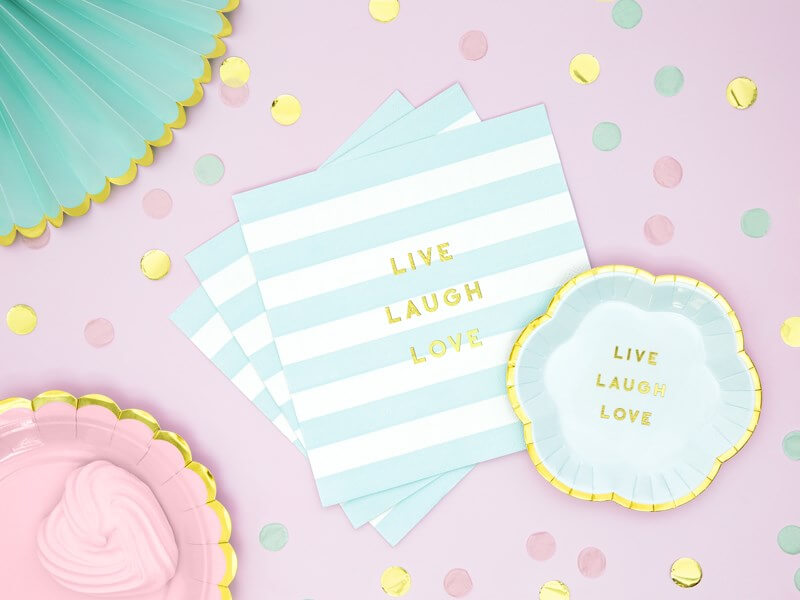 Serviette en papier Live Laugh Love (Lot de 20)