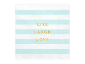 Serviette en papier Live Laugh Love (Lot de 20)