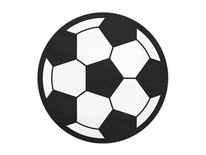 Serviette en papier Ballon de Foot (Lot de 20)