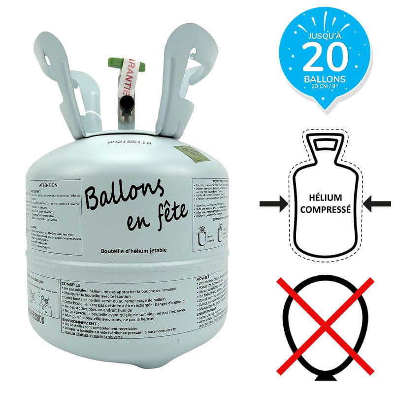 Bouteille Hélium 20 Ballons