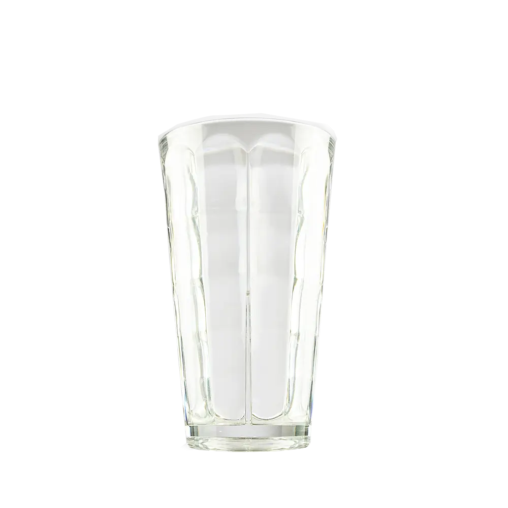 Verre à bière, eau et cocktail "Optic Square" incassable en Ecozen - 34 cl