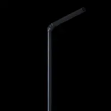 Paille FLEX PP noir 23cm ø 6mm – Réutilisable & certifiée alimentaire – Sachet de 250