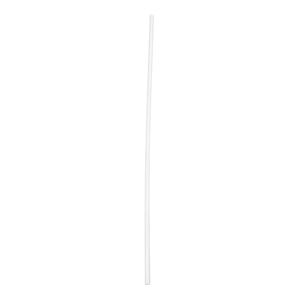 Paille Géante XXL en PP blanc 50cm ø 8mm – Réutilisable, certifiée contact alimentaire (Lot de 500)