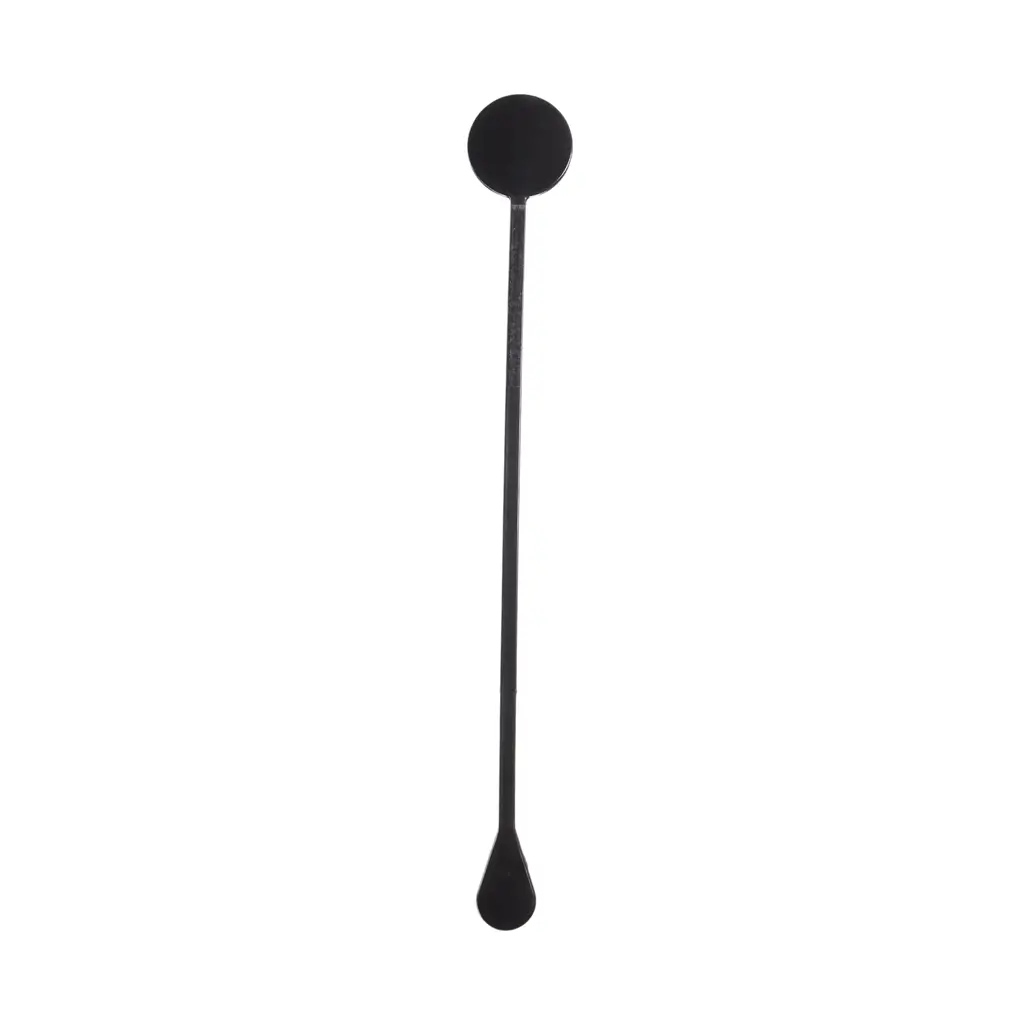 Agitateur à Cocktail Standard 22cm Réutilisable en PP Noir - Sachet de 100