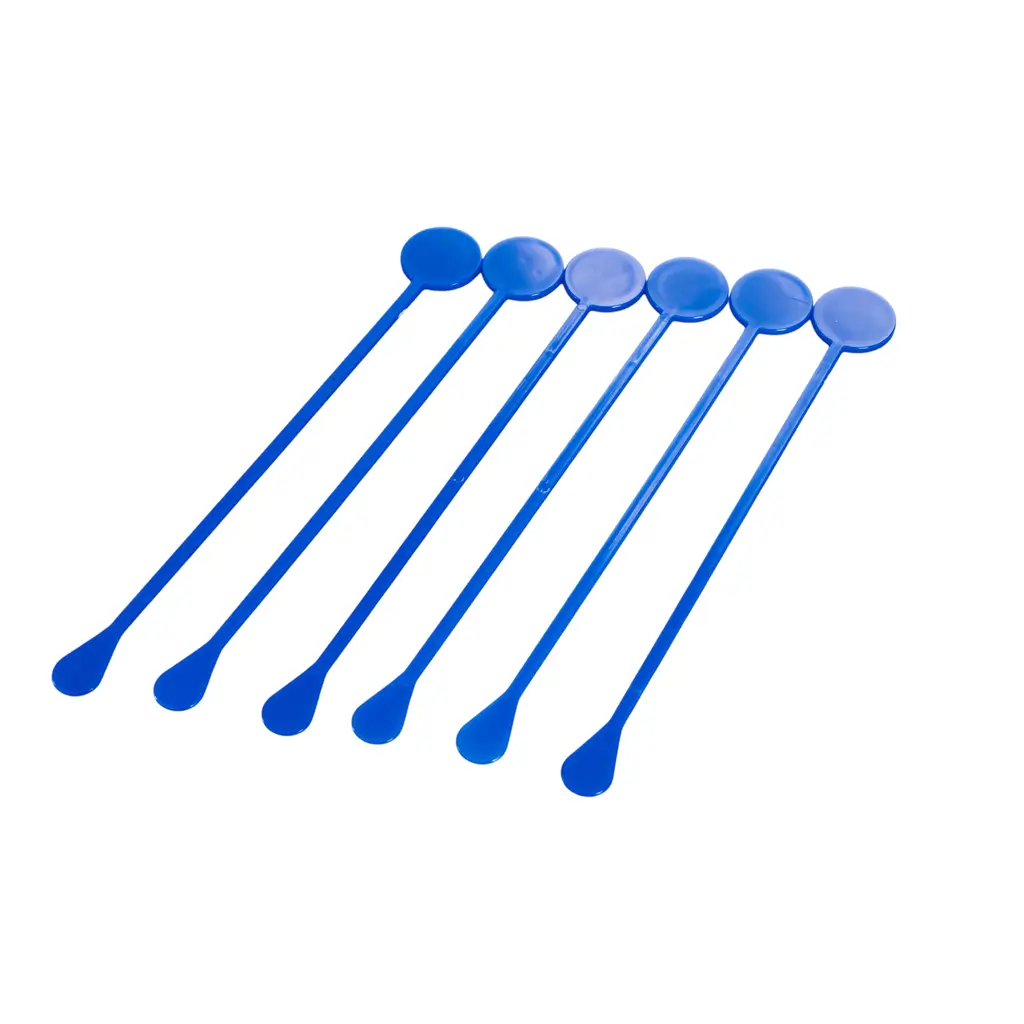 Agitateur à Cocktail Standard 22cm Réutilisable en PP Bleu - Sachet de 100