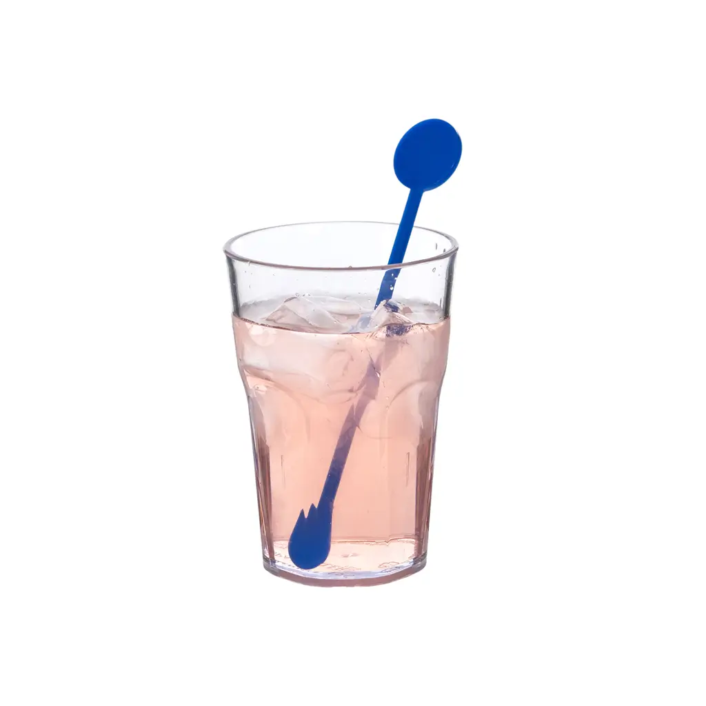Agitateur à Cocktail 17cm Réutilisable en PP Bleu (Mojito, CaÏpi) - Sachet de 100