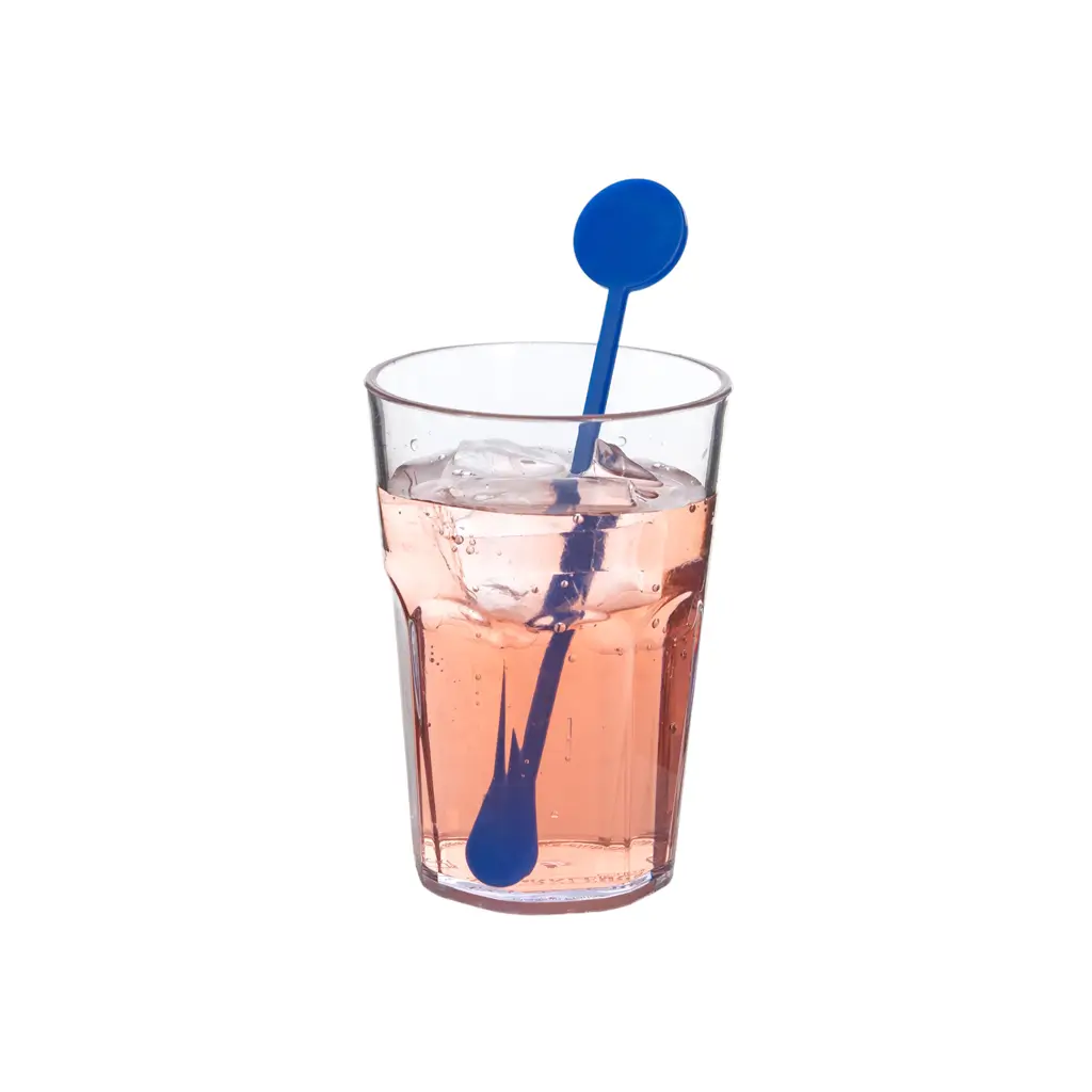 Agitateur à Cocktail 17cm Réutilisable en PP Bleu (Mojito, CaÏpi) - Sachet de 100