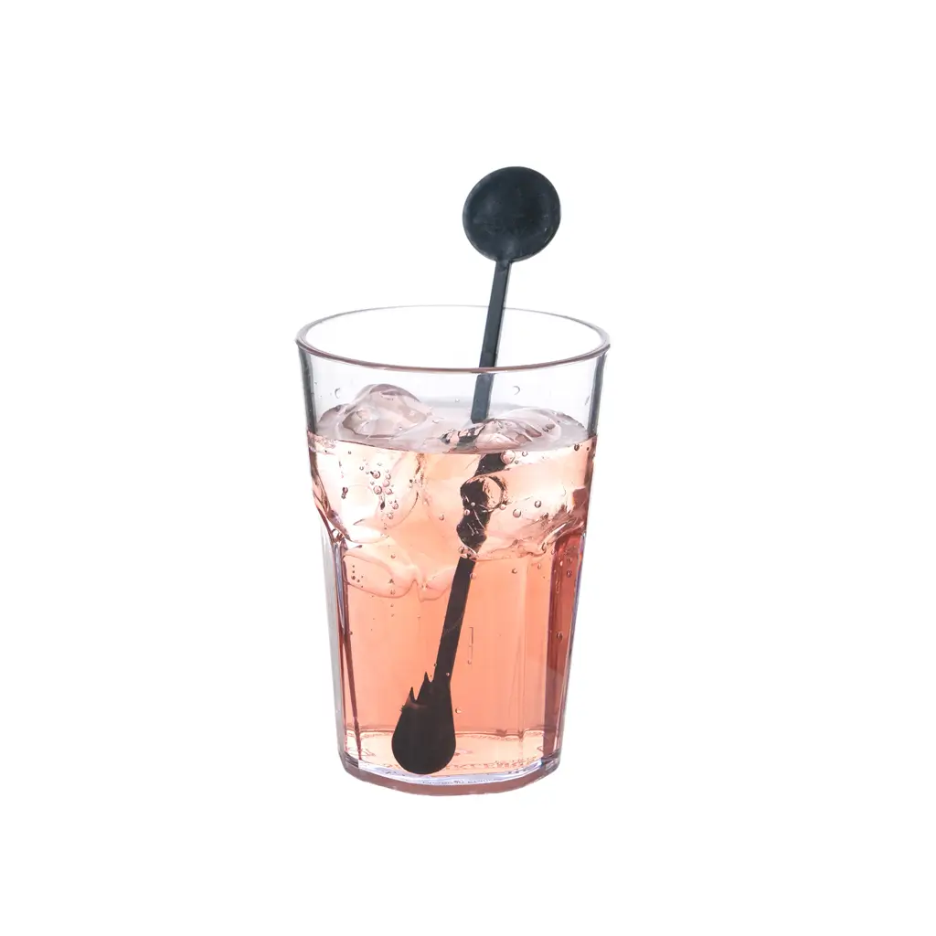 Agitateur à Cocktail 17cm Réutilisable en PP Noir (Mojito, Caïpi) - Sachet de 100
