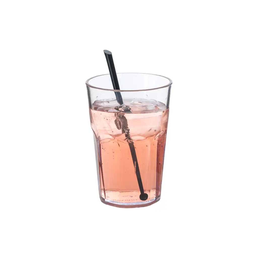 Agitateur à Cocktail Type PILLON 16cm Réutilisable en PP Noir - Sachet de 100