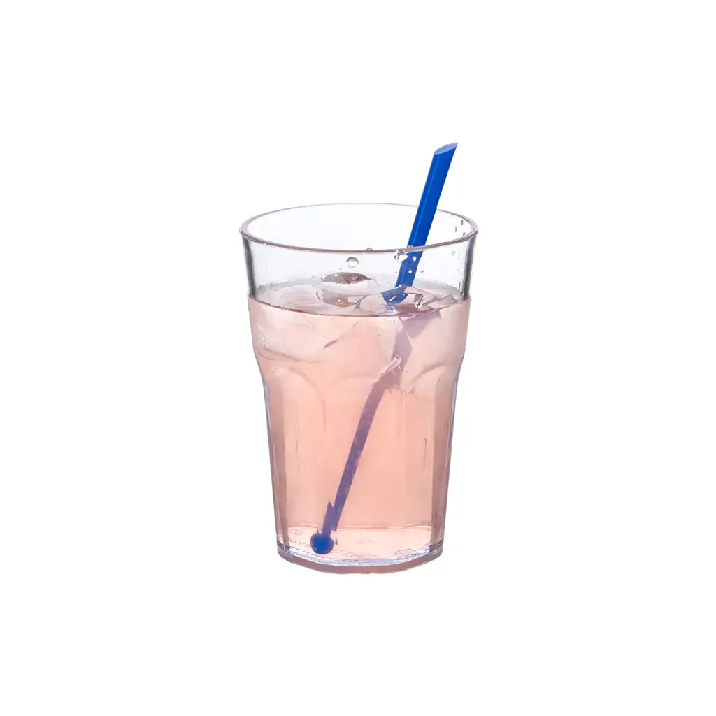Agitateur à Cocktail Type PILLON 16cm Réutilisable en PP Bleu - Sachet de 100
