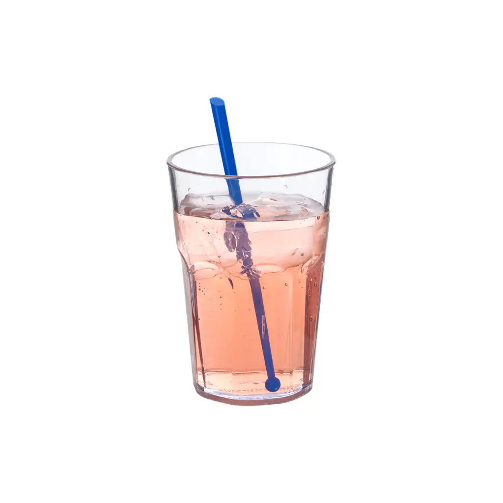 Agitateur à Cocktail Type PILLON 16cm Réutilisable en PP Bleu - Sachet de 100