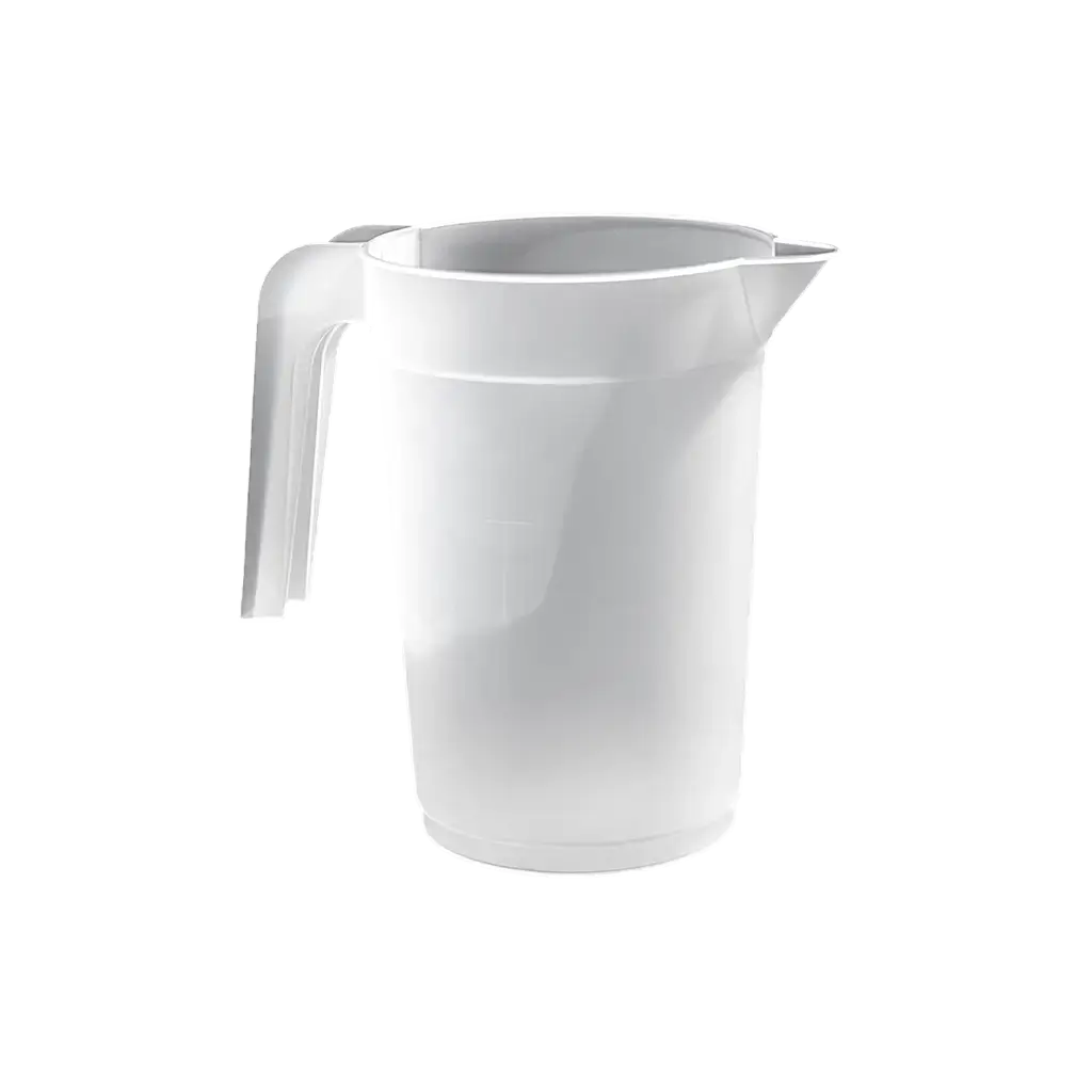 Pichet / Carafe 1,5L avec jauge en Plastique Réutilisable, Translucide Effet Givré 