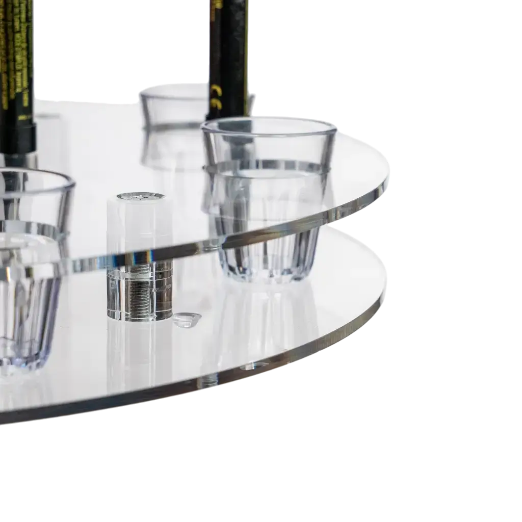 Plateau Shooter Transparent -  Mètre Shooters Rond
