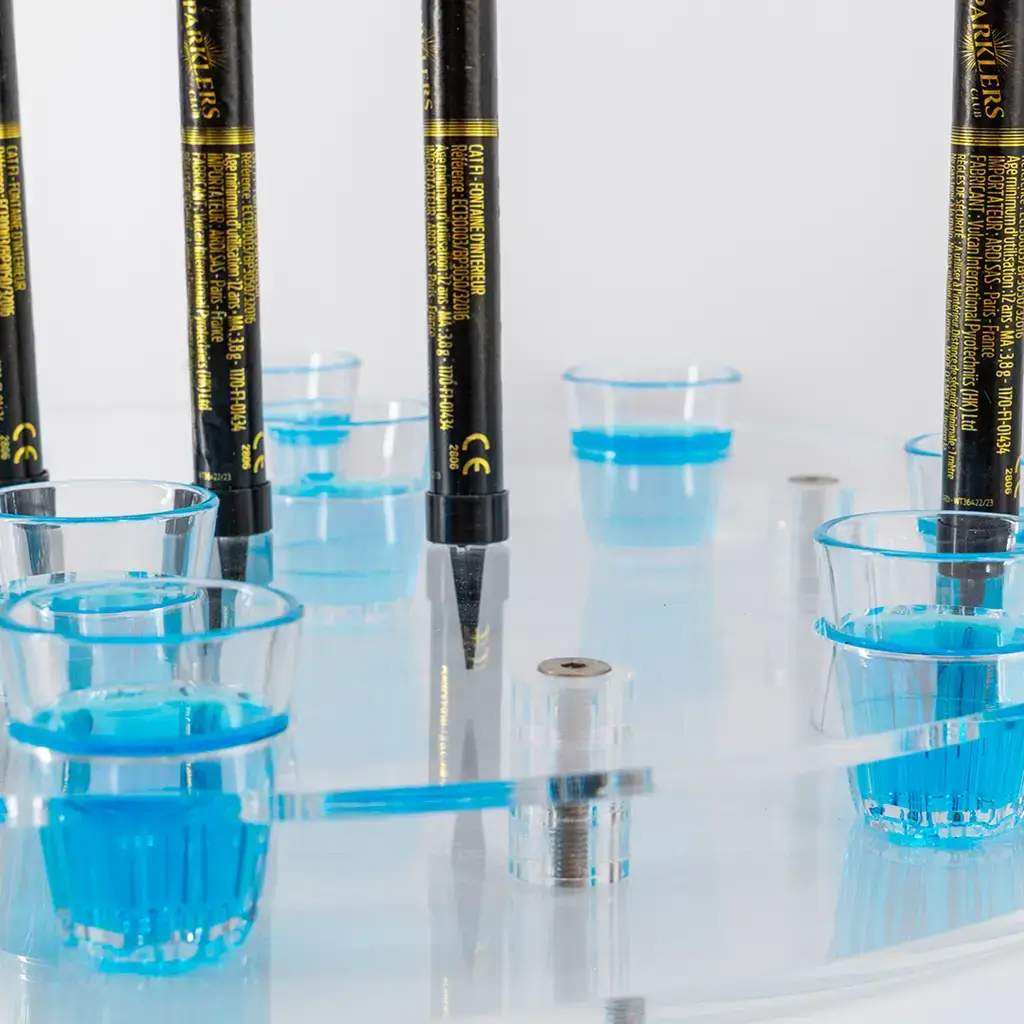 Plateau Shooter Transparent -  Mètre Shooters Rond