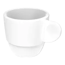Tasse à Café Blanche 8cl - Lot de 6