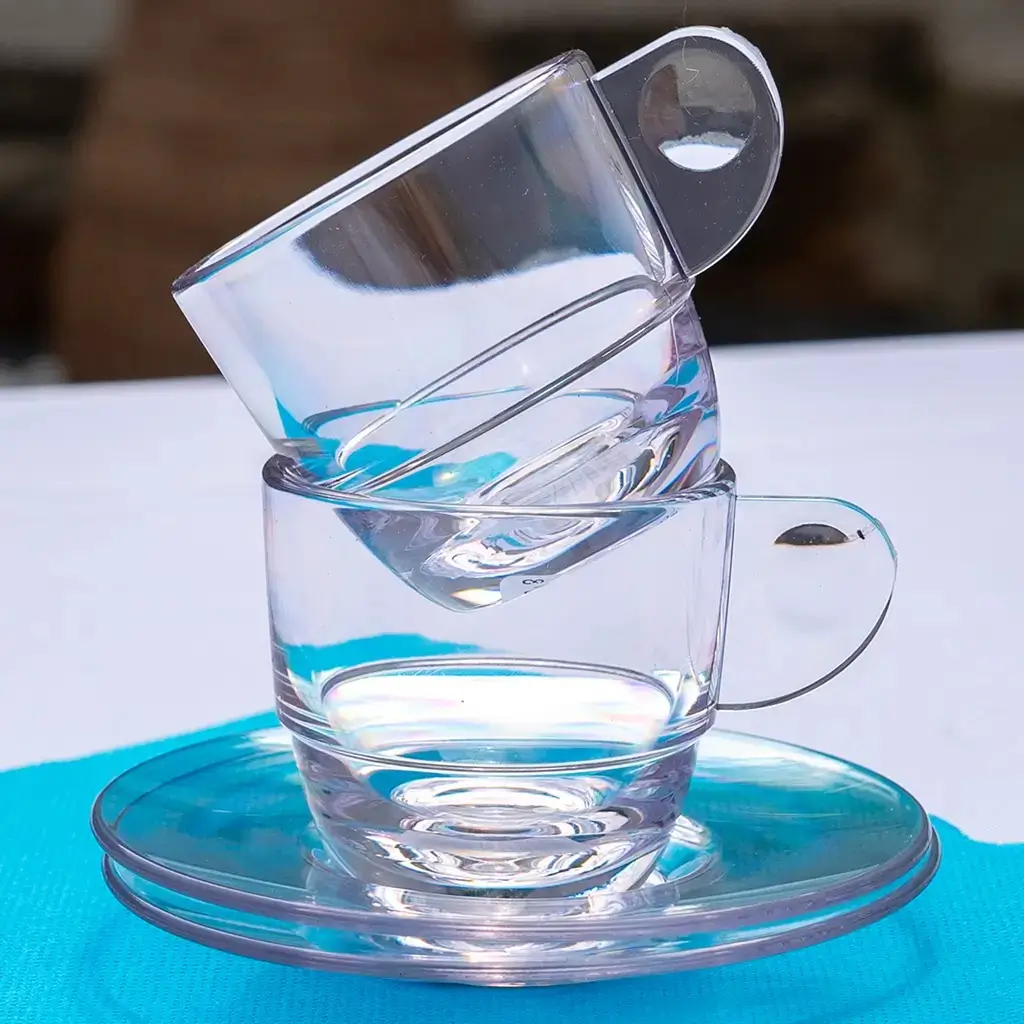 Sous-tasse à Café Transparente ø 10,5cm - Lot de 6
