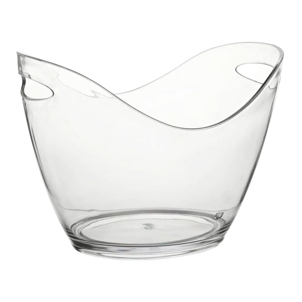 Petit seau à champagne transparent - 27cm