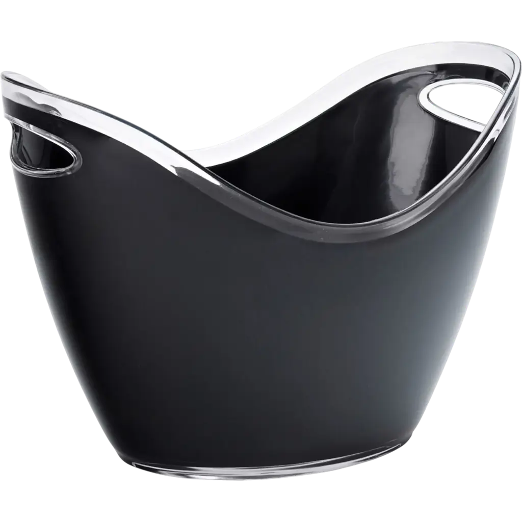 Petit seau à champagne noir - 27cm